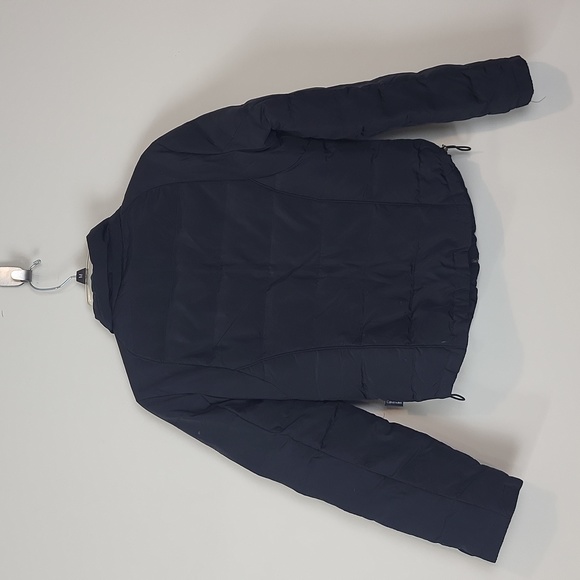 CALVIN KLEIN Black Full Zip Puffer Nylon Coat w/ Toggle Waist & Adjustable Cuffs - Picture 11 of 16